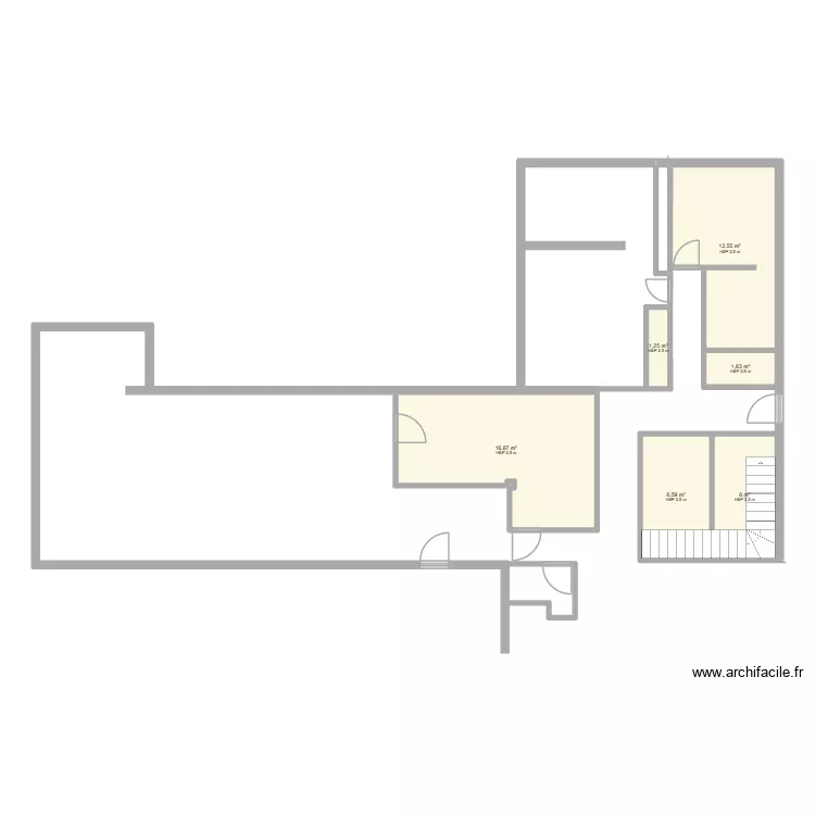 chantier herras. Plan de 6 Pièces et 45 m² chantier herras. Plan de 6 Pièces et 45 m²