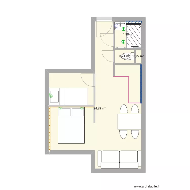 Arcelle 204. Plan de 