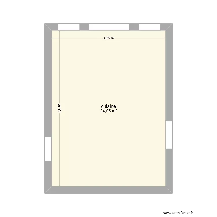 cuisine. Plan de 1 Pièce et 25 m² cuisine. Plan de 1 Pièce et 25 m²
