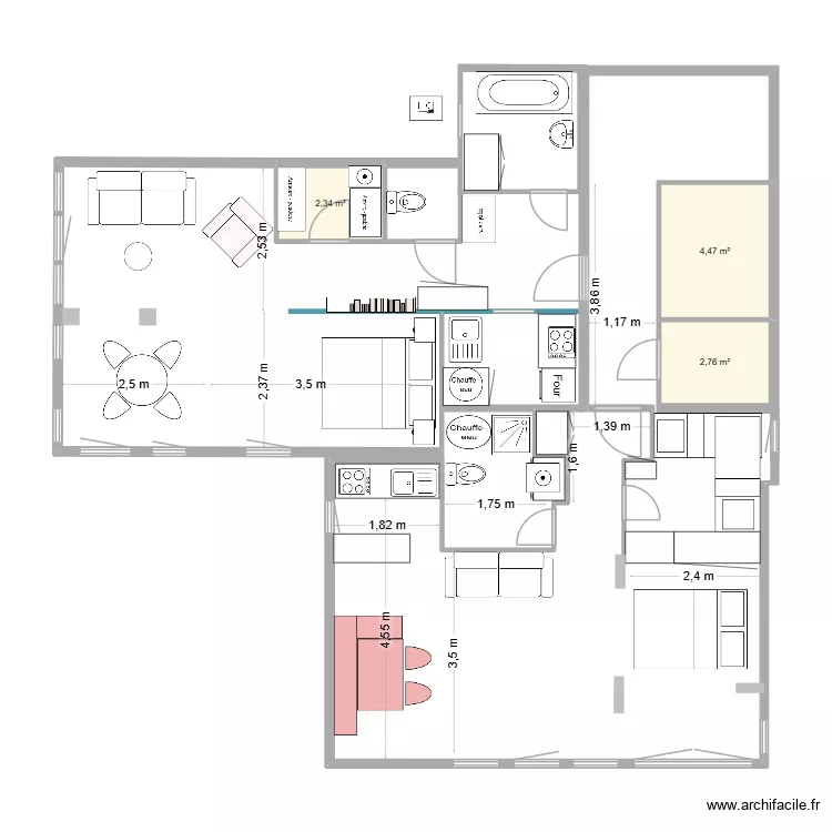 Val D\'isere Franck ORIGINAL. Plan de 3  et 10 m²