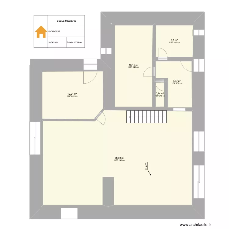 Hugo futur facade ouEst ok. Plan de 