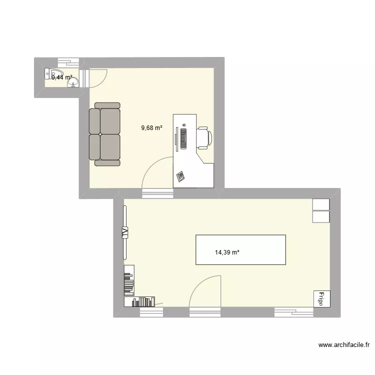Despacho 2. Plan de 3 et 25 m² Despacho 2. Plan de 3 et 25 m²