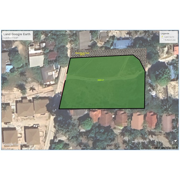 Land KOFIT. Plan de 1 pièce et -1495 m2