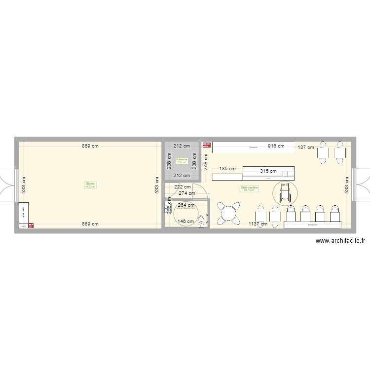 JOY' | Cantine & Studio. Plan de 0 pièce et 0 m2