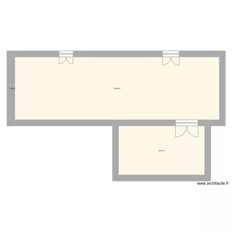 maison. Plan de 3  et 181 m²