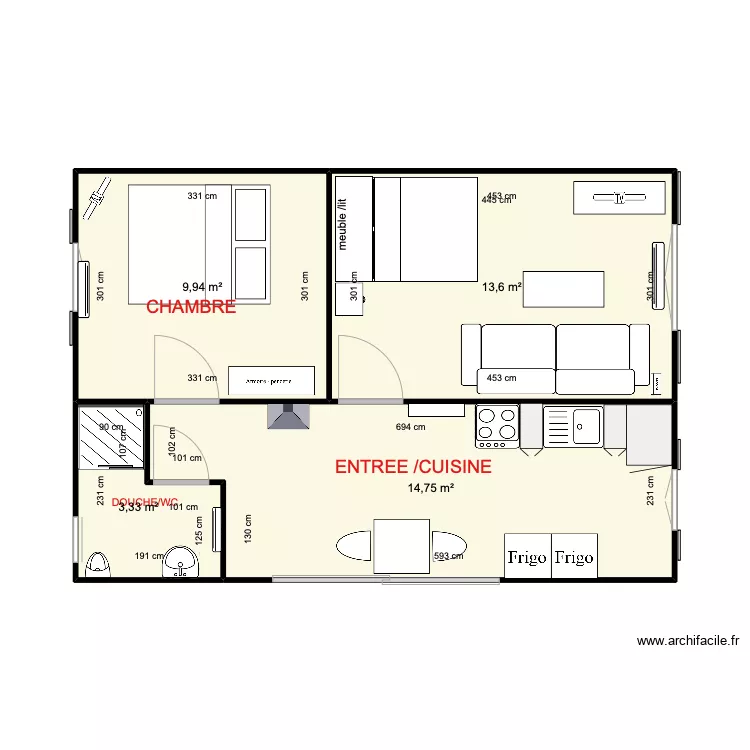 plan MAISON CHATEAU SUR LOIR 8. Plan de 