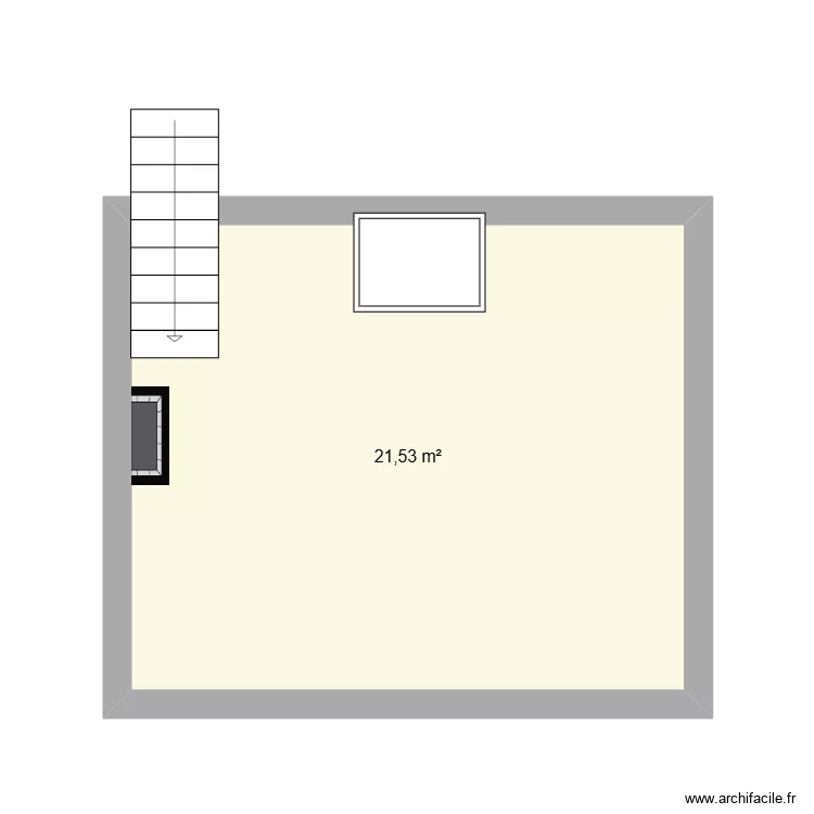 polo 3. Plan de 1  et 22 m²