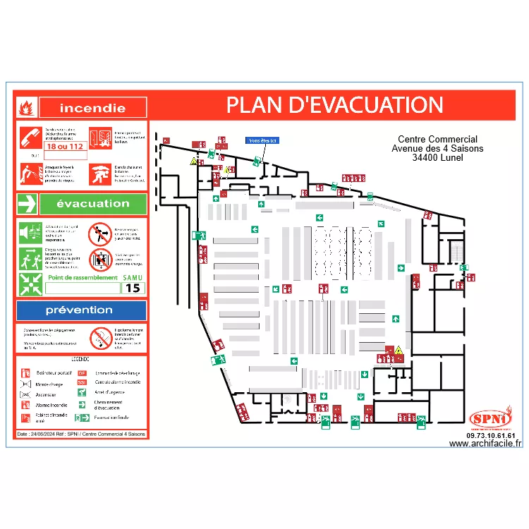 4 SAISONS INTERMARCHÉ EVAC 3. Plan de 4 SAISONS INTERMARCHÉ EVAC 3. Plan de