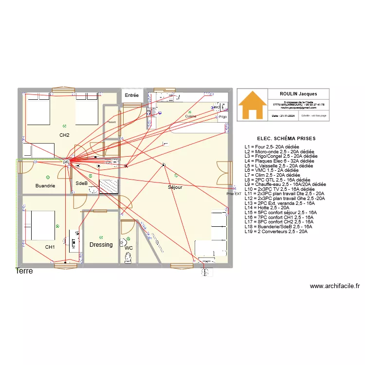ELEC Schema Eclairage. Plan de 