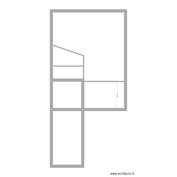 t2 rdc carpentras. Plan de 4 pièces et 58 m2