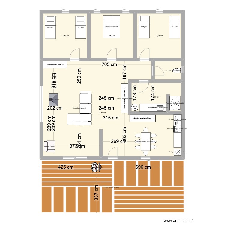 Grand Gîte Captieux 2. Plan de 0 pièce et 0 m2