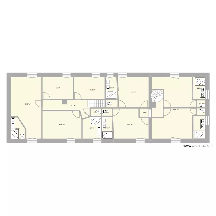 maison etage. Plan de 17 et 150 m² maison etage. Plan de 17 et 150 m²
