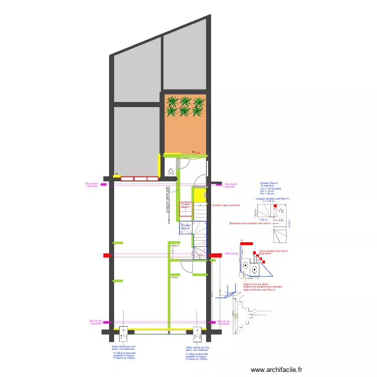 BAUCQ 77 3e étage Position Velux. Plan de 0 pièce et 0 m2 BAUCQ 77 3e étage Position Velux. Plan de 0 pièce et 0 m2