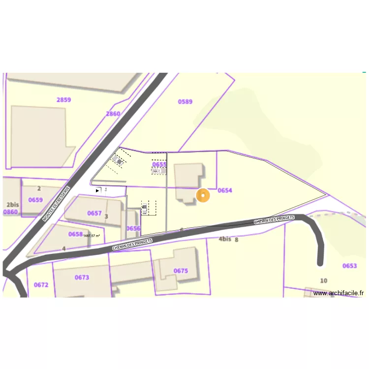 TRESSERVE 3. Plan de 