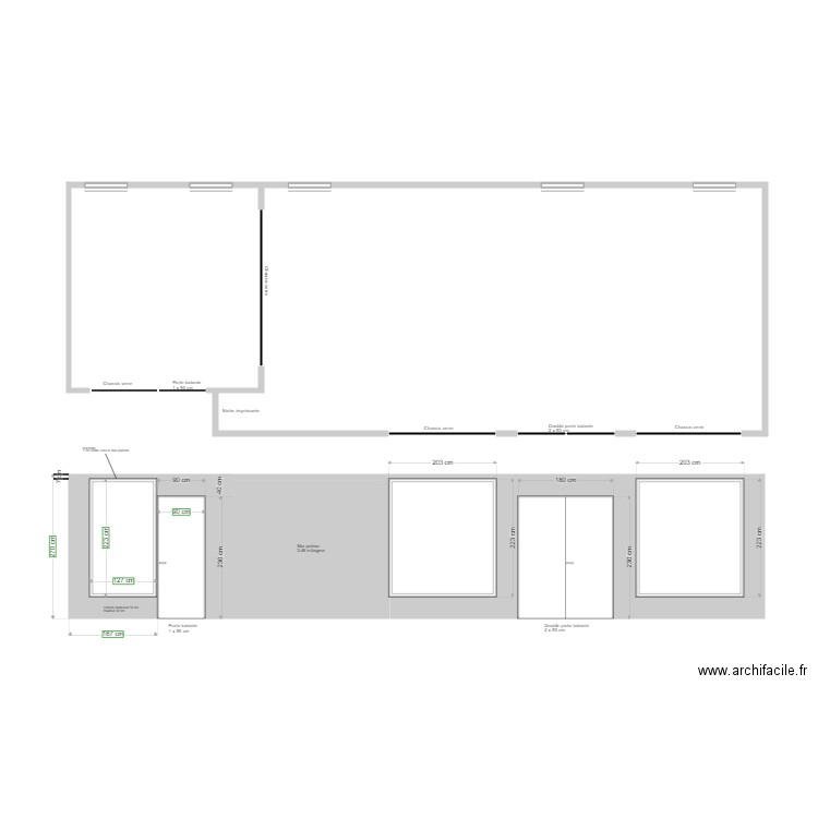 CENTURY 21 ETAGE COUPE 1. Plan de 2 pièces et 12 m2