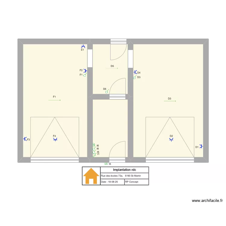 implantation ecoles 73a 3. Plan de 