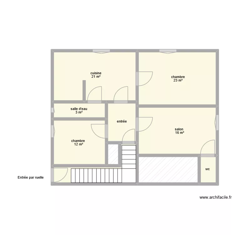 87G5414. Plan de 10  et 63 m²