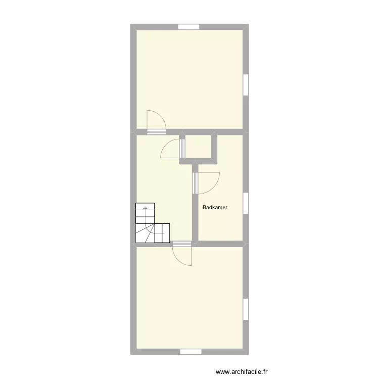 Otegem - Ooigemstraat 29 - bovenverdieping. Plan de 