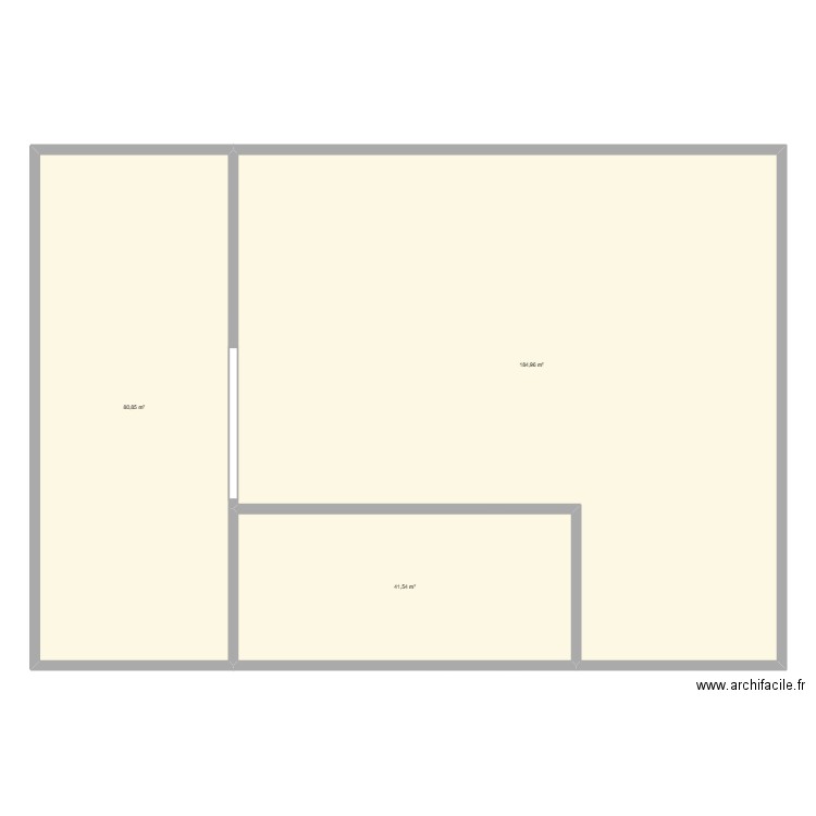 CinAd. Plan de 3 pièces et 307 m2