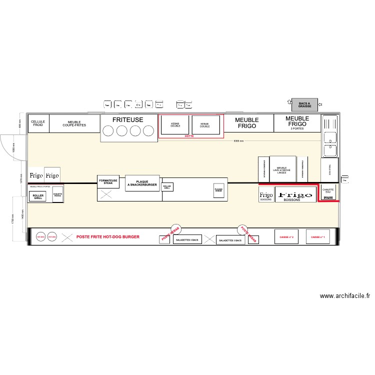 La boucherie 12.1. Plan de 1 pièce et 57 m2