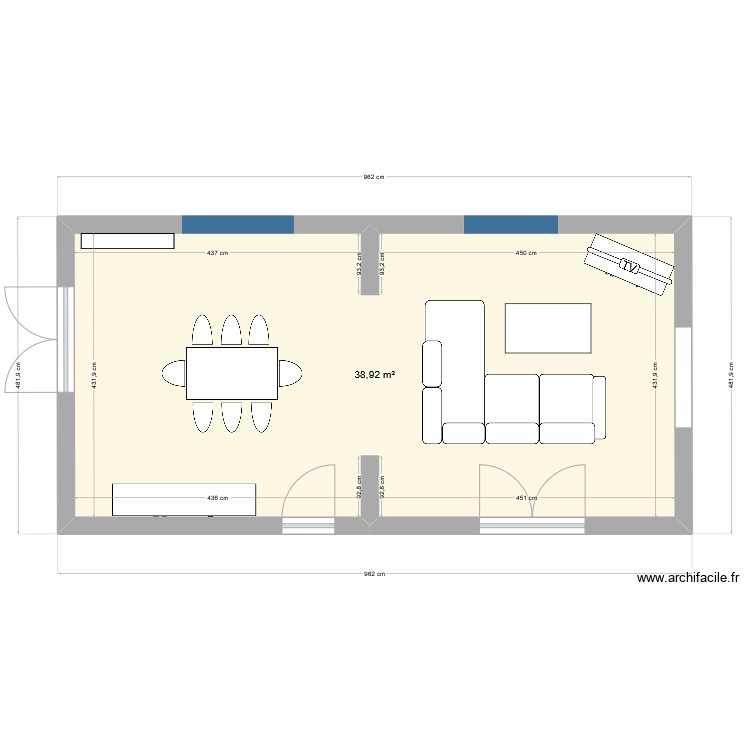 Plan Salon Salle ã  Manger