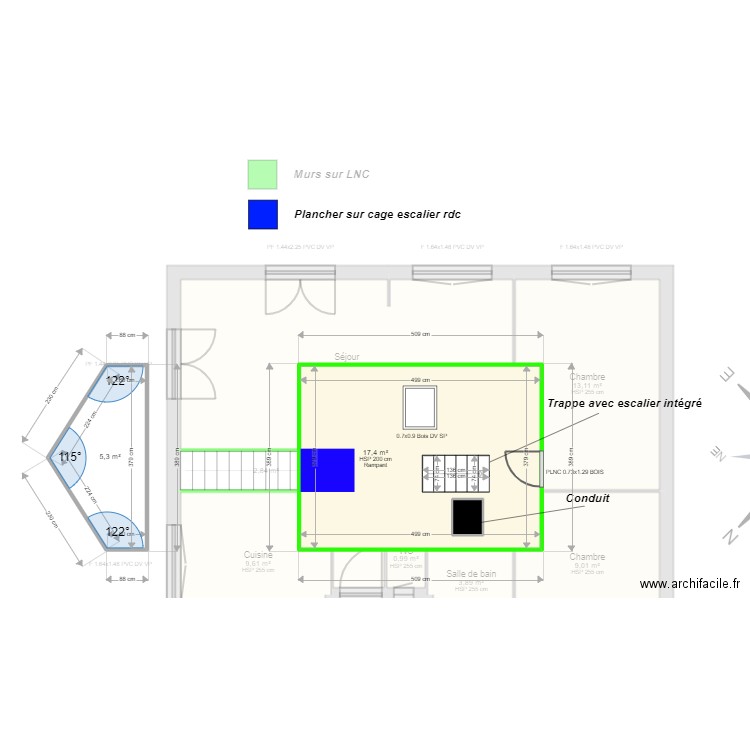 ML24002812. Plan de 12 pièces et 96 m2