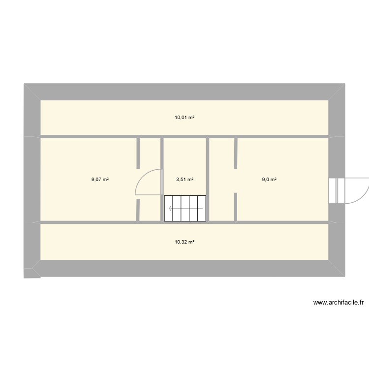 Plan final &eacute;tage. Plan de 0 pièce et 0 m2