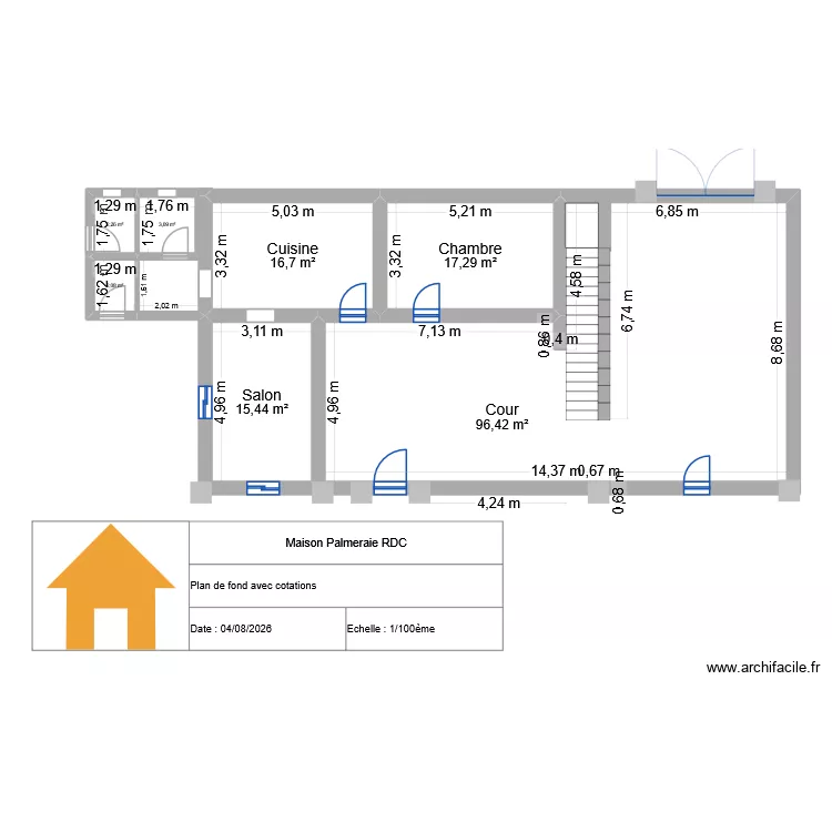 plan palmeriae RDC. Plan de 7 et 153 m² plan palmeriae RDC. Plan de 7 et 153 m²