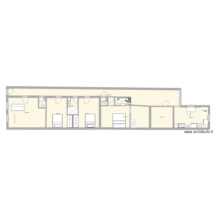 maison. Plan de 10 pièces et 132 m2