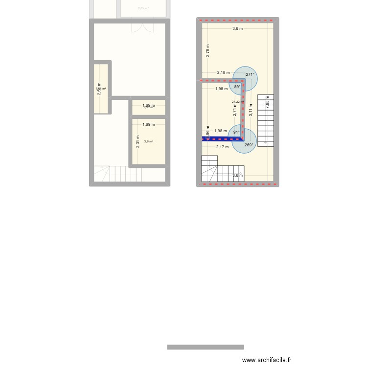 CUNHLAT 1er. Plan de 6 pièces et 67 m2