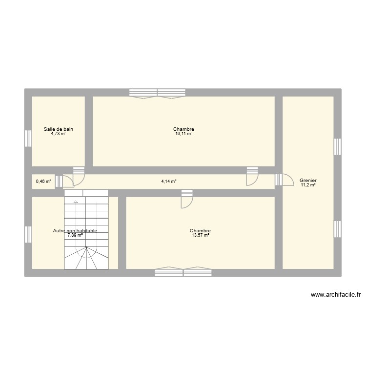 1er &eacute;tage. Plan de 0 pièce et 0 m2