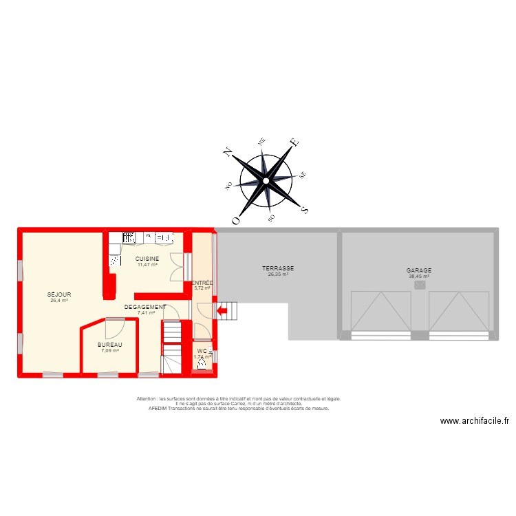 BI 18487 - . Plan de 26 pièces et 241 m2