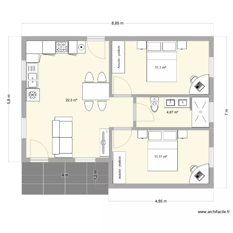 Bungalow6. Plan de Bungalow6. Plan de