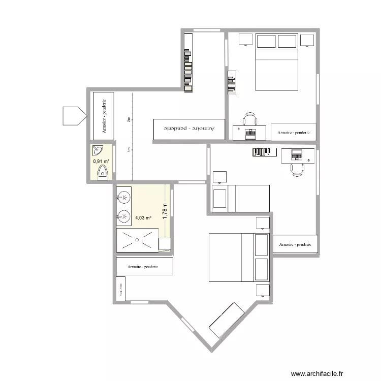 Plan appart. Plan de 4 et 29 m² Plan appart. Plan de 4 et 29 m²