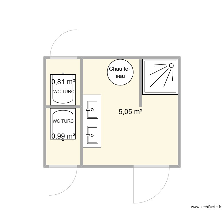 ENF CHANTIER IRIGNY. Plan de 3 pièces et 7 m2
