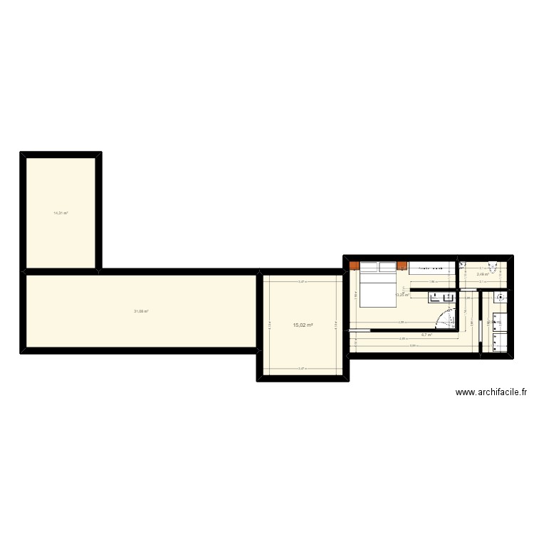 maison rez 6 impasse des fleurs. Plan de 0 pièce et 0 m2