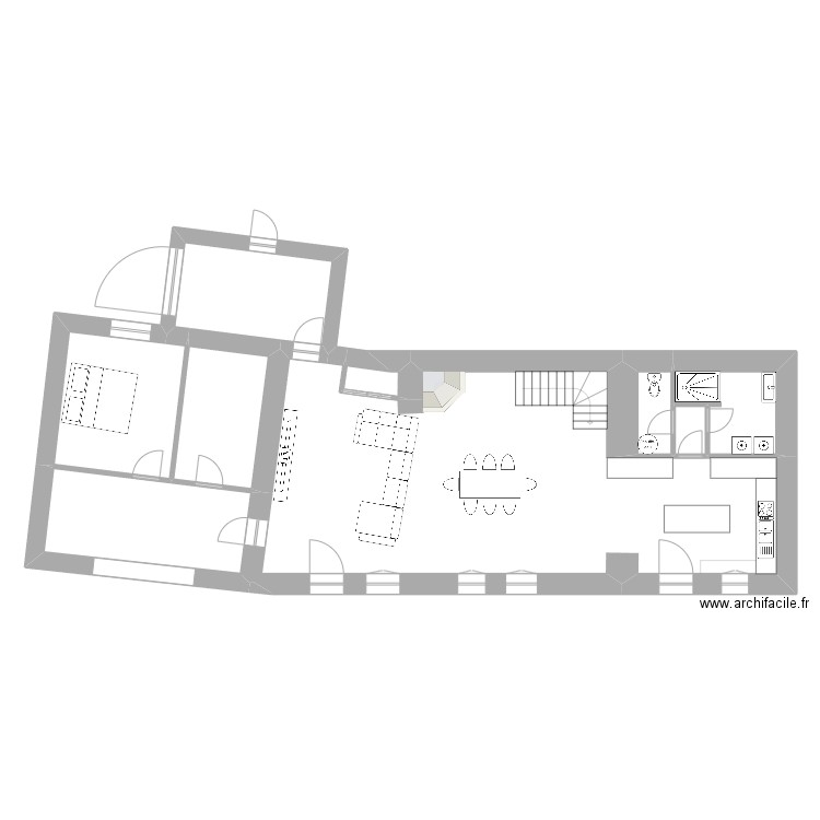 Projet 4 Morgane et Gab. Plan de 9 pièces et 133 m2