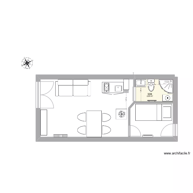 appart schuss renov&eacute;. Plan de 