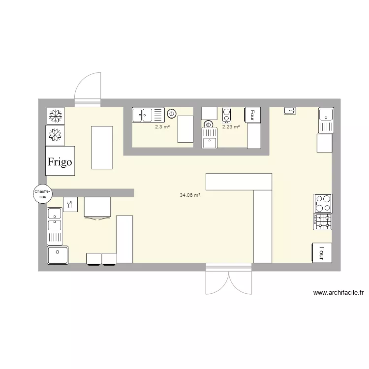 cusine professionnelle . Plan de cusine professionnelle . Plan de
