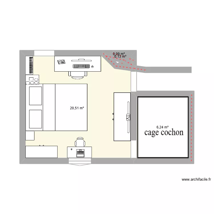 cage d'athèna. Plan de 4 et 27 m² cage d'athèna. Plan de 4 et 27 m²