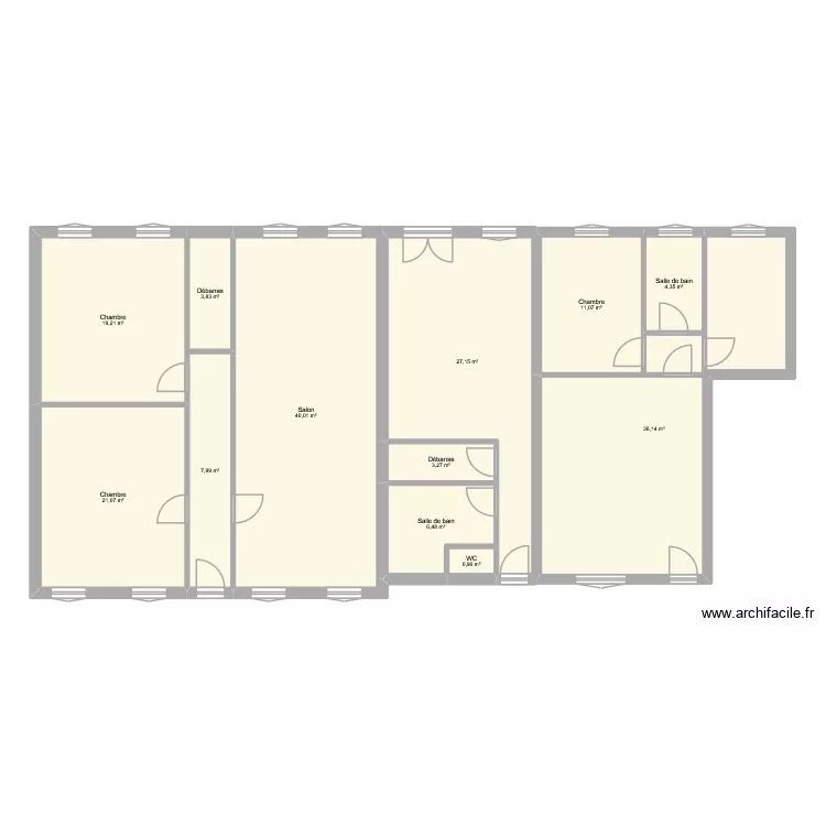 PROJET PORTET. Plan de 12  et 182 m²