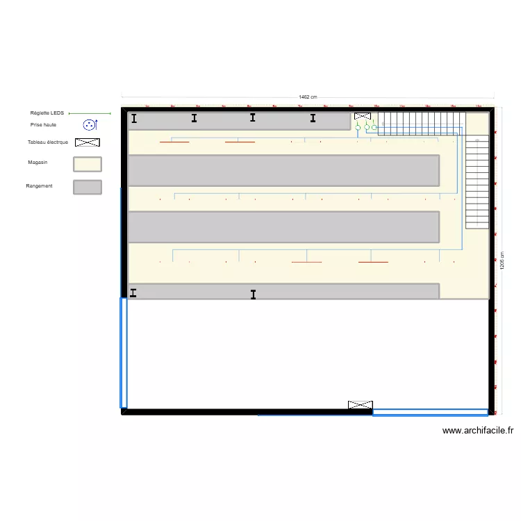 BOURGEOIS atelier zinguerie &eacute;tage. Plan de 8  et 270 m²