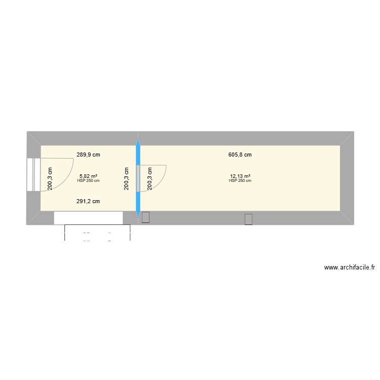 Entrée et buanderie - 20 juillet 25. Plan de 2 pièces et 18 m2