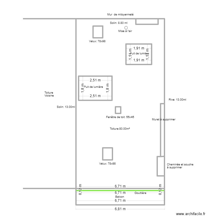 TOUATY Boris. Plan de 11 pièces et 103 m2