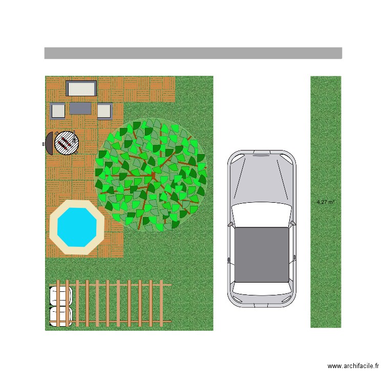 Famille Jardin. Plan de 0 pièce et 0 m2