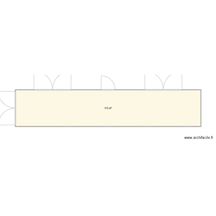 Conteneur Technique. Plan de 1 pièce et 29 m2