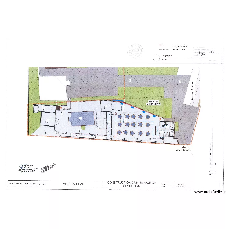 Plan d'implantation Millenium V1. Plan de 
