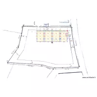 Ситуационен план за разполагане на контейнерите &ndash; V6 &ndash; върху паваж