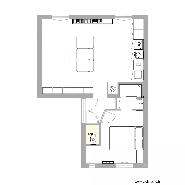 Jeanne FIN. Plan de 2 et 1 m² Jeanne FIN. Plan de 2 et 1 m²