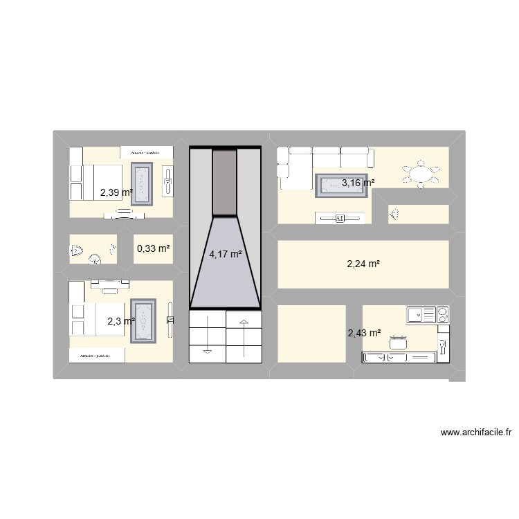 CHEZ FALL. Plan de 0 pièce et 0 m2